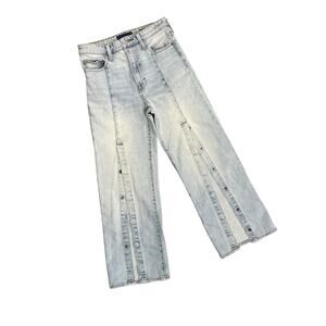 Lucky Brand Jeans Lucky Pins Light Wash Snap Front 27/4